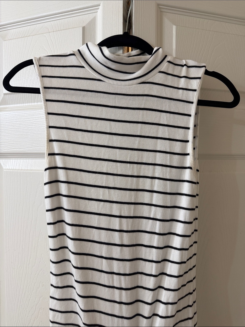 Sanctuary mock neck striped tank